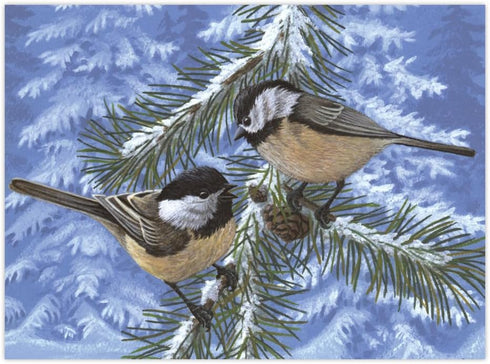 PINE BIRDS PAINT BY NUMBER