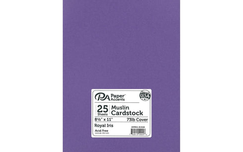 MUSLIIN ROYAL IRIS CARDSTOCK