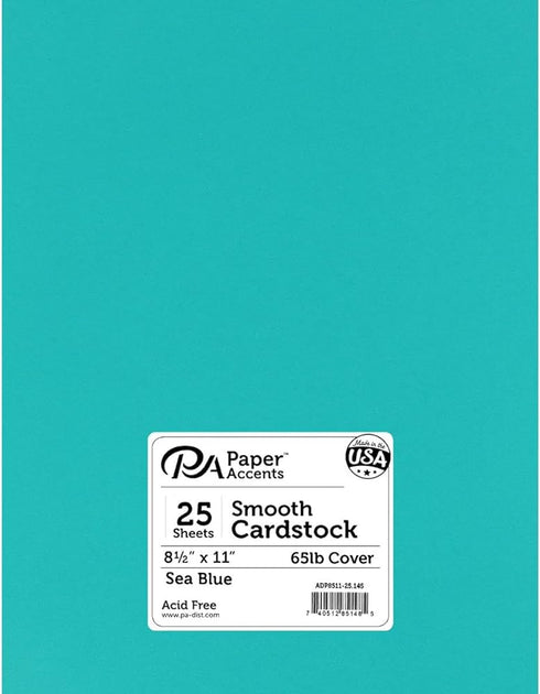 SEA BLUE CARDSTOCK