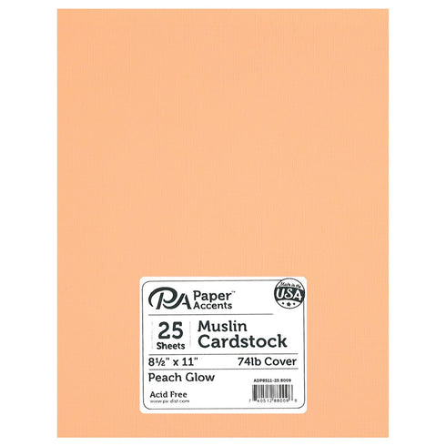 PEACH GLOW CARDSTOCK