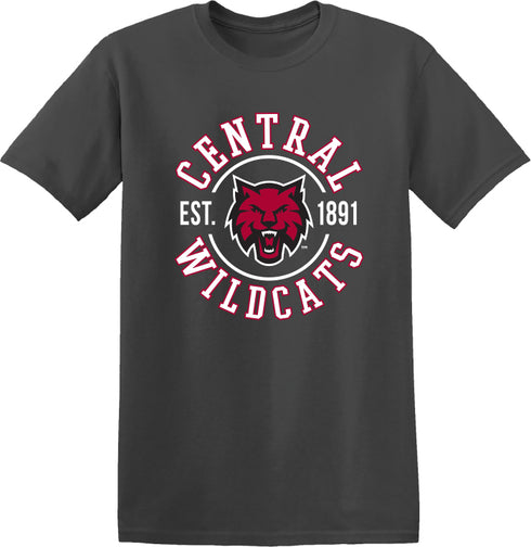 CENTRAL EST 1891 CHARCOAL TEE