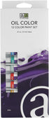 ART ADVANTAGE PAINT SET OIL .41OZ 12 COLOR