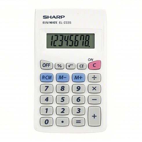 SHARP 10 DIGIT CALCULATOR WHT