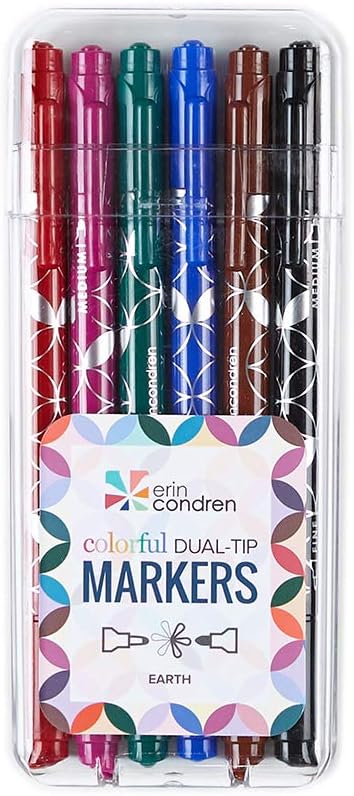Dual Tip Markers 6 Pack