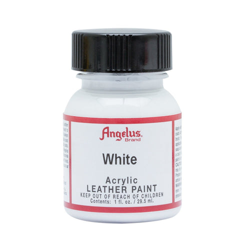 1 OZ WHITE LEATHER PAINT BY ANGELUS