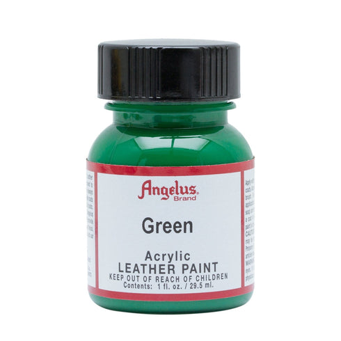 1 OZ GREEN LEATHER PAINT BY ANGELUS
