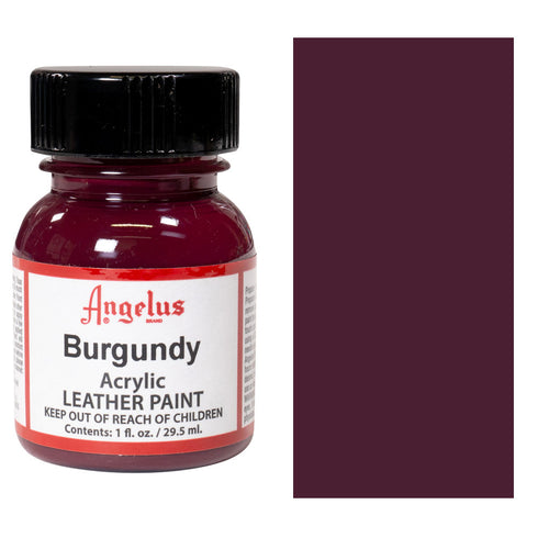 1 OZ BURGUNDY LEATHER PAINT BY ANGELUS