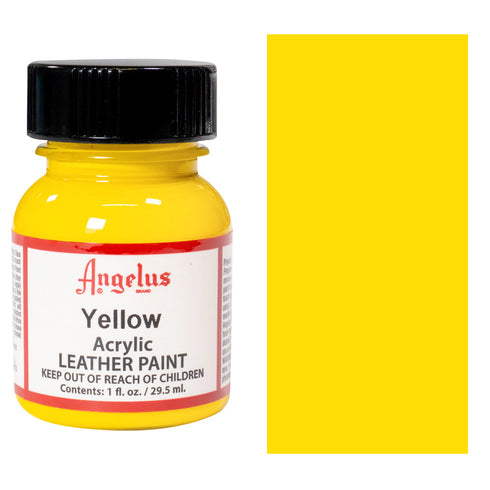 1 OZ YELLOW LEATHER PAINT BY ANGELUS