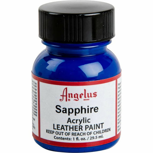 1 OZ SAPPHIRE LEATHER PAINT BY ANGELUS