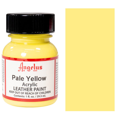 1 OZ PALE YELLOW LEATHER PAINT BY ANGELUS
