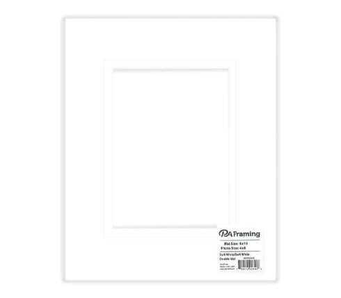 8X10 White Mat W/White Core