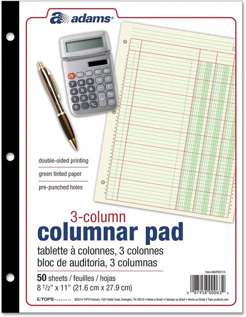 3 COLUMN COLUMNAR PAD