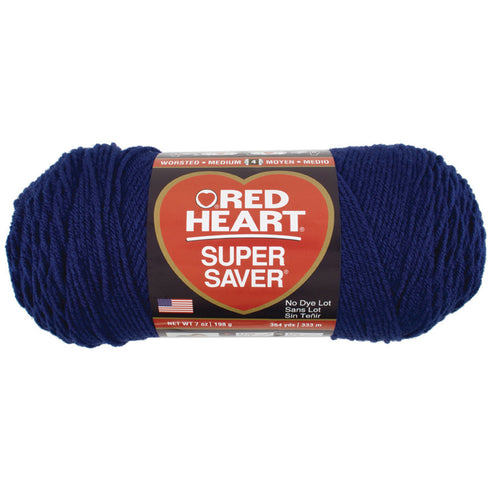 SOFT NAVY 7 OZ RED HEART YARN