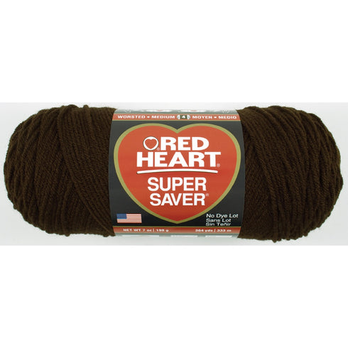 E300 Super Saver Yarn, Coffee, 7 oz - 3 Packs