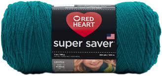 REAL TEAL 7 OZ RED HEART YARN
