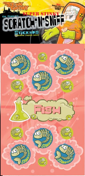 *Fish Scratch N Sniff Stickers