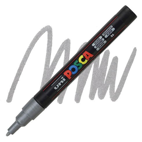 FINE SILVER POSCA PAINT MARKER