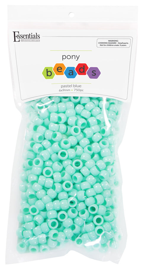 PASTEL BLUE PONY BEADS