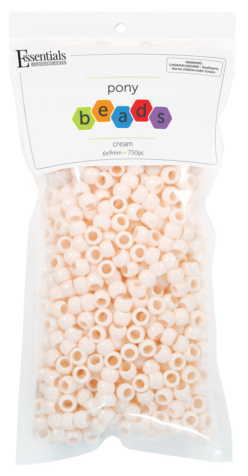 Neutral Cream Pony Beads
