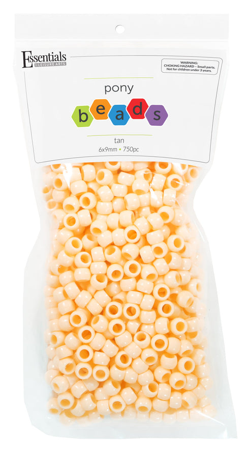 **Neutral Tan Pony Beads