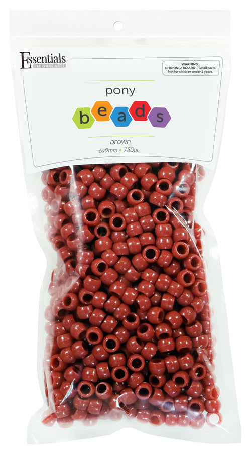 Neutral Brown Pony Beads