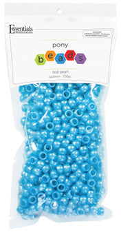 PEARL TEAL PONY BEADS