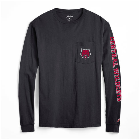 CWU LONG SLEEVE SHIRT W/ FRONT POCKET & SLEEVE PRINTING