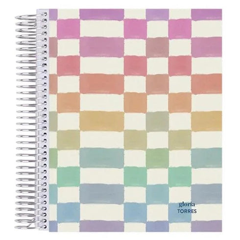8.5X11 Checkered Notebook