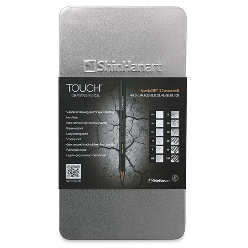 DRAWING PENCIL ASST TINS