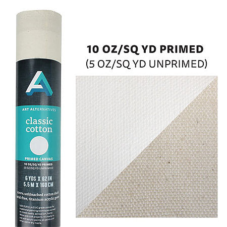10 OZ PRIMED CANVAS ROLL