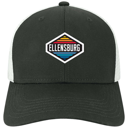 EBURGTRUCKER MPS HAT BLK/WHT
