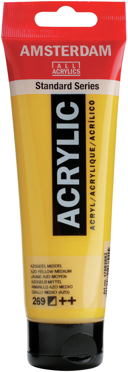 AMSTERDAM AZO YELLOW MED ACRYLIC PAINT