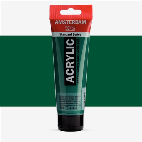 AMSTERDAM PERM GREEN DP ACRYLIC PAINT