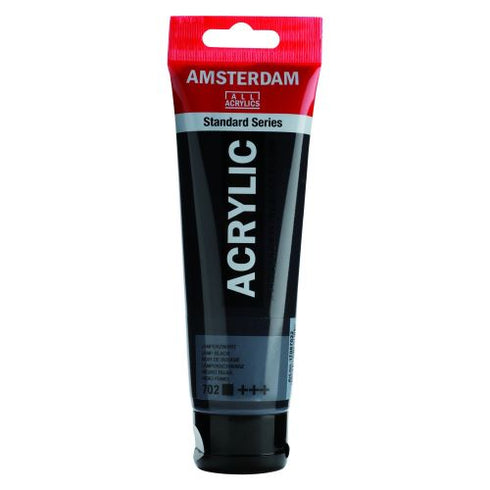 AMSTERDAM LAMP BLACK ACRYLIC PAINT