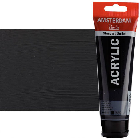 AMSTERDAM OXYDE BLACK ACRYLIC PAINT