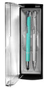 Blu/Silver Pen Pencil Set Ador