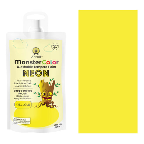 5 OZ NEON YELLOW WASH TEMPERA
