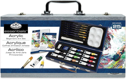 ROYAL BRUSH RYLRSET-ACR3000 WOODEN BOX ARTIST SET