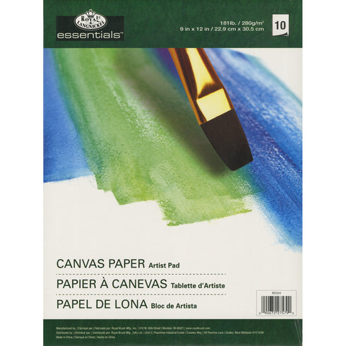 9X12 CANVAS PAPER PAD