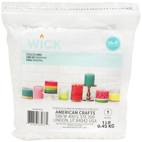 WICK PARAFFIN WAX 1 LB