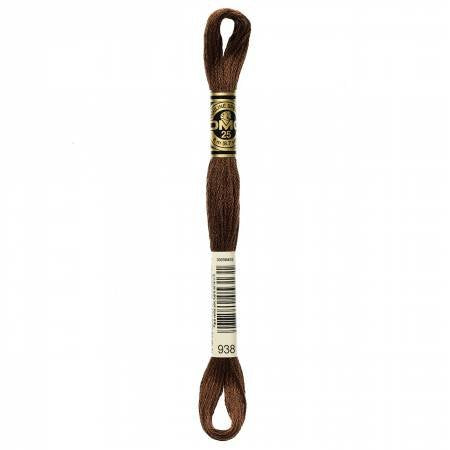 DK COFFEE BRWN EMBROIDERY COTTON