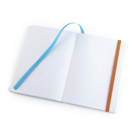 Pentalic 4 x 6" Pocket Dot Grid Traveler Journal, 160 Pages, Turquoise Blue