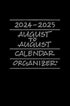 2024 - 2025 August to August Planner