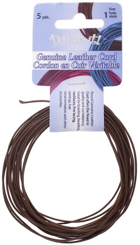 1 MM LEATHER CORD BROWN