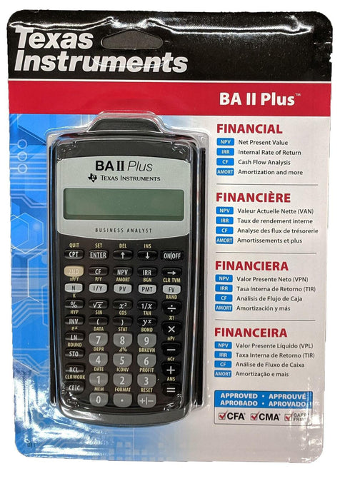 CALC TI BA-II PLUS GRAPHING TEXAS INSTRUMENTS