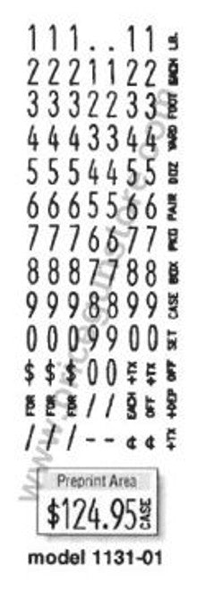 MONARCH 1131 PRICE GUN LABELS