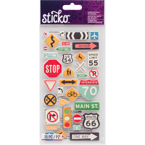 ROAD SIGNS STICKERS