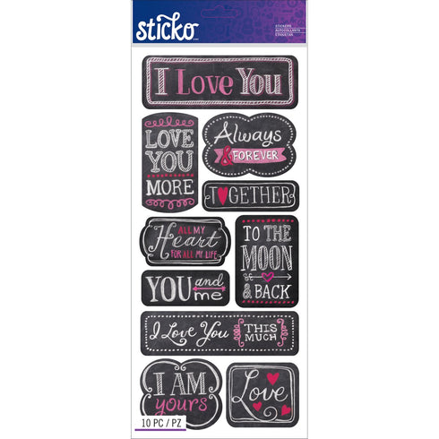I LOVE YOU STICKERS