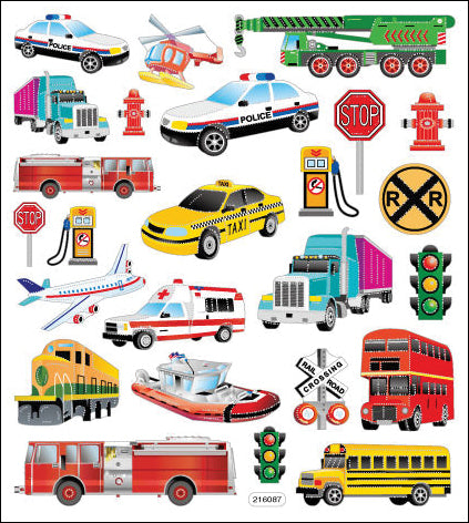 TRANSPORTATION STICKERS