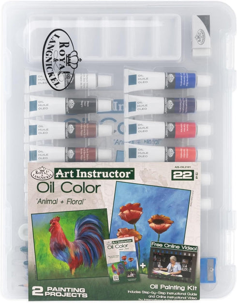 ART INSTRUCTOR OIL CLEARVIEW ART SET-SMALL - 22PC